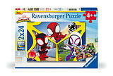 Ravensburger Kinderpuzzle 05729 - Spidey und seine Super-Freunde - 2x24 Teile Spidey Puzzle für Kinder ab 4 Jahren Spiel