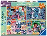 Kinderpuzzle 4x100 Teile - Disney Stitch - Aloha! Spiel