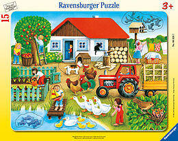Ravensburger Kinderpuzzle - 06020 Was gehört wohin? - Rahmenpuzzle für Kinder ab 3 Jahren, mit 15 Teilen Spiel