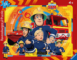 Ravensburger Kinderpuzzle - 06114 Sam, der Feuerwehrmann - Rahmenpuzzle für Kinder ab 4 Jahren, mit 33 Teilen Spiel