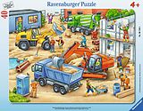 Ravensburger Kinderpuzzle - 06120 Große Baustellenfahrzeuge - Rahmenpuzzle für Kinder ab 4 Jahren, mit 40 Teilen Spiel