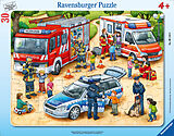 Ravensburger Kinderpuzzle - 06144 Spannende Berufe - Rahmenpuzzle für Kinder ab 4 Jahren, mit 30 Teilen Spiel