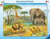 Afrikas Tierwelt Kinderpuzzle Spiel