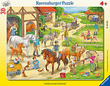 Ravensburger Kinderpuzzle - 06164 Auf dem Pferdehof - Rahmenpuzzle für Kinder ab 4 Jahren, mit 40 Teilen Spiel