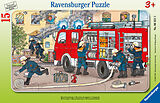 Ravensburger Kinderpuzzle - 06321 Mein Feuerwehrauto - Rahmenpuzzle für Kinder ab 3 Jahren, mit 15 Teilen Spiel