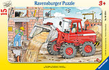 Ravensburger Kinderpuzzle - 06359 Mein Bagger - Rahmenpuzzle für Kinder ab 3 Jahren, mit 15 Teilen Spiel