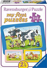 Ravensburger Kinderpuzzle - 06571 Gute Tierfreunde - my first puzzle mit 3x6 Teilen - Puzzle für Kinder ab 2,5 Jahren Spiel
