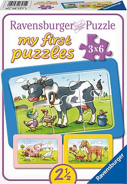 Ravensburger Kinderpuzzle - 06571 Gute Tierfreunde - my first puzzle mit 3x6 Teilen - Puzzle für Kinder ab 2,5 Jahren Spiel