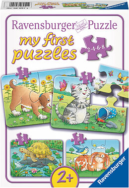Ravensburger Kinderpuzzle - 06951 Niedliche Haustiere - my first puzzle mit 2,4,6,8 Teilen - Puzzle für Kinder ab 2 Jahren Spiel