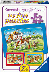 Ravensburger Kinderpuzzle - 07062 Meine Tierfreunde - my first puzzle mit 3x6 Teilen - Puzzle für Kinder ab 2 Jahren, Rahmenpuzzle Spiel