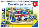 Polizei und Feuerwehr Kinderpuzzle Spiel