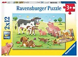 Glückliche Tierfamilien Kinderpuzzle Spiel