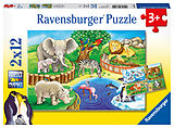 Tiere im Zoo Kinderpuzzle Spiel
