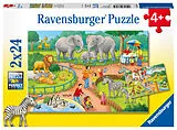 Ein Tag im Zoo Kinderpuzzle Spiel