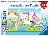 Ravensburger Kinderpuzzle - 07828 Märchenhaftes Einhorn - Puzzle für Kinder ab 4 Jahren, 2x24 Teilen Spiel
