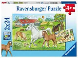 Auf dem Pferdehof Kinderpuzzle Spiel