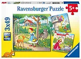Rapunzel, Rotkäppchen & der Froschkönig Kinderpuzzle Spiel