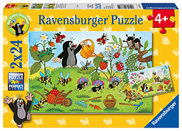 Ravensburger Kinderpuzzle - 08861 Der Maulwurf im Garten - Puzzle für Kinder ab 4 Jahren, mit 2x24 Teilen Spiel