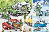 Polizeieinsatz Kinderpuzzle Spiel