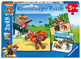 Ravensburger Kinderpuzzle - 09239 Team auf 4 Pfoten - Puzzle für Kinder ab 5 Jahren, Paw Patrol Puzzle mit 3x49 Teilen Spiel