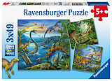 Ravensburger Kinderpuzzle - 09317 Faszination Dinosaurier - Puzzle für Kinder ab 5 Jahren, mit 3x49 Teilen Spiel