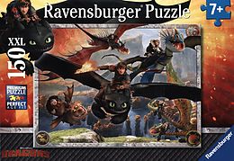 Ravensburger Kinderpuzzle - 10015 Drachenzähmen leicht gemacht - Dragons-Puzzle für Kinder ab 7 Jahren, mit 150 Teilen im XXL-Format Spiel