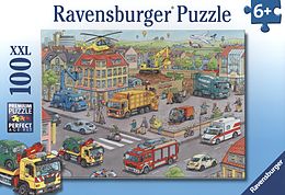 Ravensburger Kinderpuzzle - 10558 Fahrzeuge in der Stadt - Puzzle für Kinder ab 6 Jahren, mit 100 Teilen im XXL-Format Spiel
