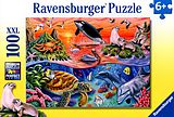 Ravensburger Kinderpuzzle - 10681 Bunter Ozean - Unterwasserwelt-Puzzle für Kinder ab 6 Jahren, mit 100 Teilen im XXL-Format Spiel