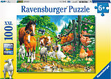 Ravensburger Kinderpuzzle - 10689 Versammlung der Tiere - Tier-Puzzle für Kinder ab 6 Jahren, mit 100 Teilen im XXL-Format Spiel