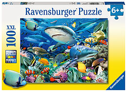 Ravensburger Kinderpuzzle - 10951 Riff der Haie - Unterwasserwelt-Puzzle für Kinder ab 6 Jahren, mit 100 Teilen im XXL-Format Spiel