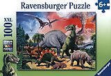 Ravensburger Kinderpuzzle - 10957 Unter Dinosauriern - Dino-Puzzle für Kinder ab 6 Jahren, mit 100 Teilen im XXL-Format Spiel