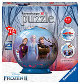 Ravensburger 3D Puzzle 11142 - Puzzle-Ball Disney Frozen 2 - Puzzle-Ball für Fans von Anna und Elsa ab 6 Jahren Spiel