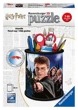 Ravensburger 3D Puzzle 11154 - Utensilo Harry Potter - Stiftehalter aus dreidimensional geformten Puzzleteilen - für Harry Potter Fans ab 6 Jahren, Schreibtisch-Organizer für Kinder und Erwachsene Spiel