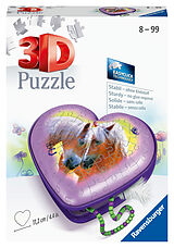 Ravensburger 3D Puzzle 11171 - Herzschatulle Pferde - Aufbewahrungsbox aus dreidimensional geformten Puzzleteilen - für große und kleine Pferde-Freunde ab 8 Jahren Spiel