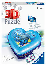 Ravensburger 3D Puzzle 11172 - Herzschatulle Unterwasserwelt - praktische Aufbewahrungsbox aus dreidimensional geformten Puzzleteilen - für Erwachsene und Kinder ab 8 Jahren Spiel