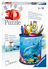 Ravensburger 3D Puzzle 11176 - Utensilo Unterwasserwelt - Stiftehalter für Tierliebhaber ab 6 Jahren, Schreibtisch-Organizer für Kinder und Erwachsene Spiel
