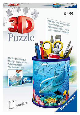Ravensburger 3D Puzzle 11176 - Utensilo Unterwasserwelt - Stiftehalter für Tierliebhaber ab 6 Jahren, Schreibtisch-Organizer für Kinder und Erwachsene Spiel