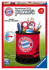 Ravensburger 3D Puzzle 11215 - Utensilo FC Bayern - Stiftehalter für FC Bayern München Fans ab 6 Jahren, Schreibtisch-Organizer für Erwachsene und Kinder Spiel