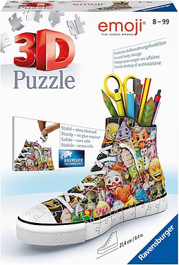Ravensburger 3D Puzzle 11218 - Sneaker Emoji - Praktischer Stiftehalter - Schreibtisch-Organizer für Erwachsene und Kinder ab 8 Jahren Spiel