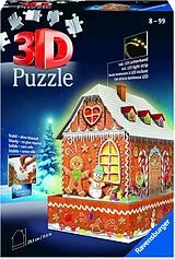 3D Puzzle Lebkuchenhaus Night Edition Spiel