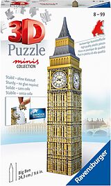 Ravensburger 3D Puzzle 11246 - Mini Big Ben - Miniaturversion des berühmten Wahrzeichens aus London zum Puzzeln in 3D - ab 8 Jahren Spiel
