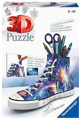 3D Puzzle Sneaker Astronauten im Weltall Stiftehalter Spiel