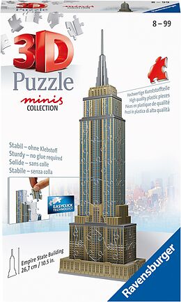 Ravensburger 3D Puzzle 11271 - Mini Empire State Building - 54 Teile - ab 8 Jahren Spiel