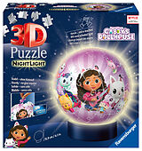 Ravensburger 3D Puzzle 11575 - Nachtlicht Puzzle-Ball Gabby's Dollhouse - für Gabby's Dollhouse Fans ab 6 Jahren, LED Nachttischlampe mit Klatsch-Schalter Spiel
