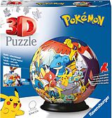 Ravensburger 3D Puzzle 11785 - Puzzle-Ball Pokémon - Puzzleball aus dreidimensionalen Puzzleteilen - für große und kleine Pokémon Fans ab 6 Jahren Spiel