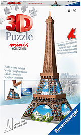 Ravensburger 3D Puzzle 12536 - Mini Eiffelturm - Miniaturversion des berühmten Wahrzeichens aus Paris zum Puzzeln in 3D - ab 8 Jahren Spiel