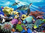Ocean Turtles 200 Piece Puzzle Spiel