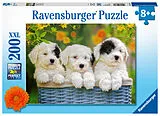 Kuschelige Welpen Kinderpuzzle Spiel