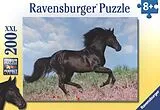 Schwarzer Hengst Kinderpuzzle Spiel