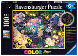 Ravensburger Kinderpuzzle - Leuchtende Waldfeen - 100 Teile XXL Leuchtpuzzle für Kinder ab 6 Jahren - Leuchtet im Dunkeln Spiel